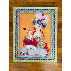 Bjørn Wiinblad The Four Corners of the World West, Lady of the West, Poster